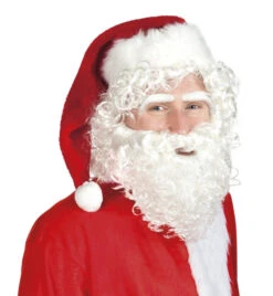 Kerstmannen Baard En Pruik Set
