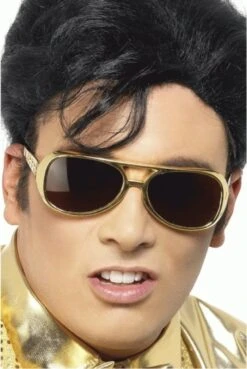 Gouden Elvis Bril